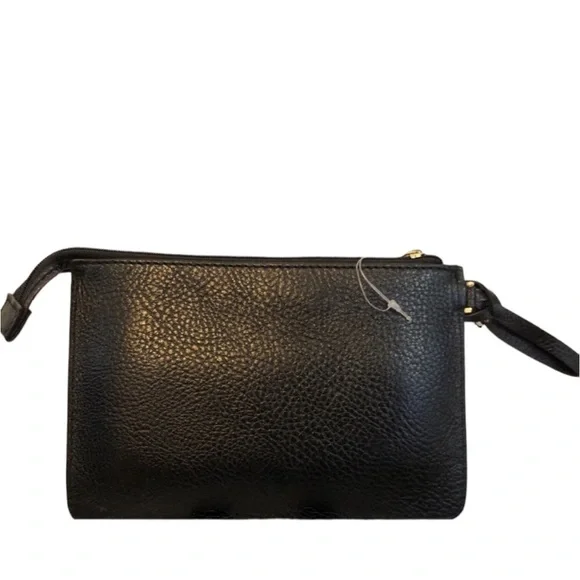 Michael Kors Black Leather Wristlet Comes w/booklet & orig packing. - Picture 2 of 10